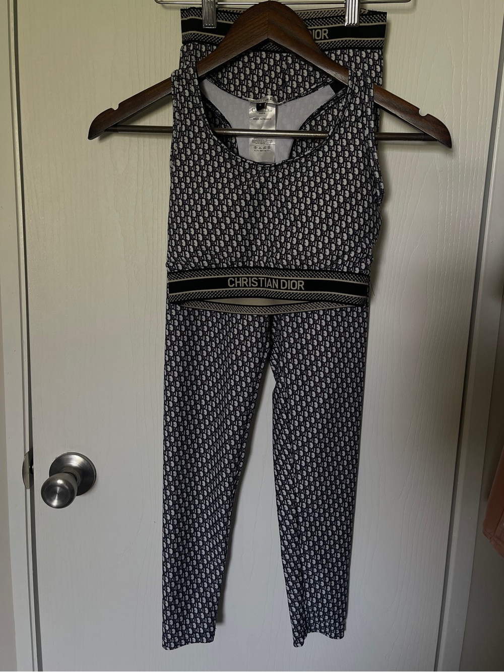 Dior Black & White Monogram Sports Set